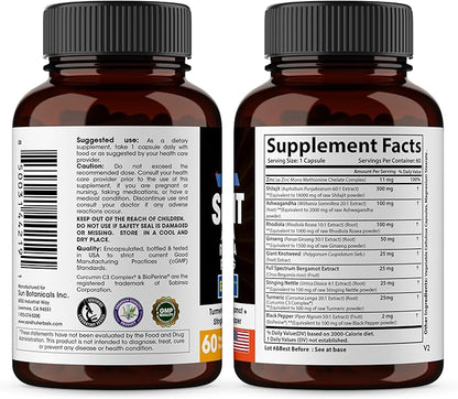 Pure Himalayan Shilajit Capsules for Men 60 Count