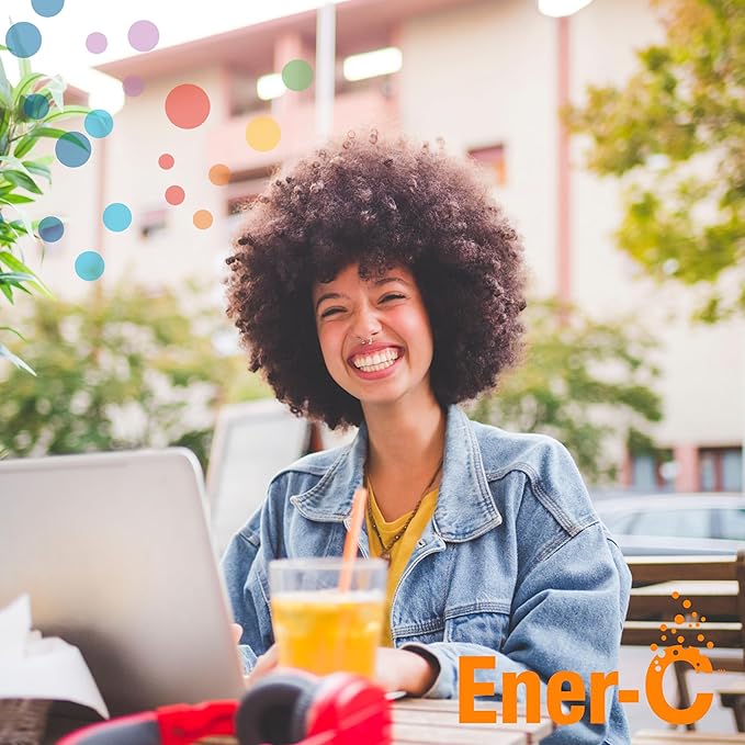 Ener-C Tangerine Grapefruit Multivitamin Drink Mix Powder Vitamin C 1000mg & Electrolytes - Real Fruit Juice Natural Energy & Immune Support for Women & Men - Non-GMO Vegan & Gluten Free - 30 Count