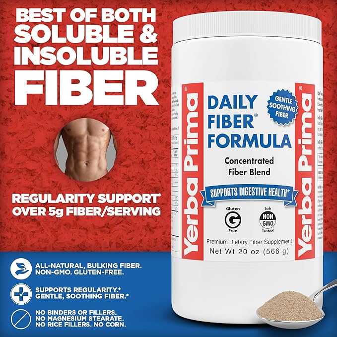 Yerba Prima Daily Fiber Formula 20 oz