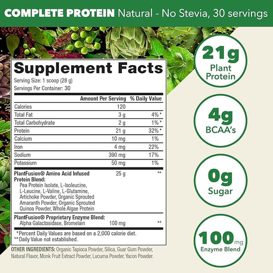 PlantFusion Complete Vegan Protein Powder 1.85 lb