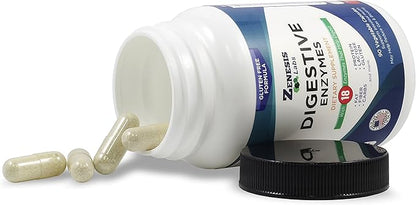 Digestive Enzymes - with Amylase, Bromelain, 14 Other 90 Capsules