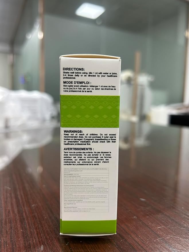 Healpark Soursop Bitters Liquid Graviola Leaf Extract 98% Absorption-1 Absorption-1 Fl