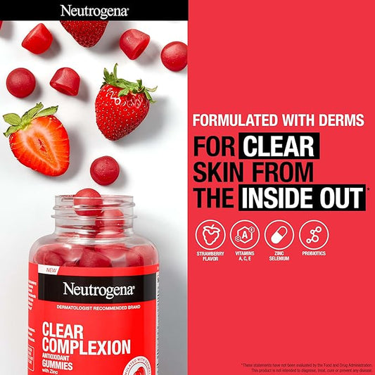 Neutrogena Clear Complexion Antioxidant Gummies 60 ct