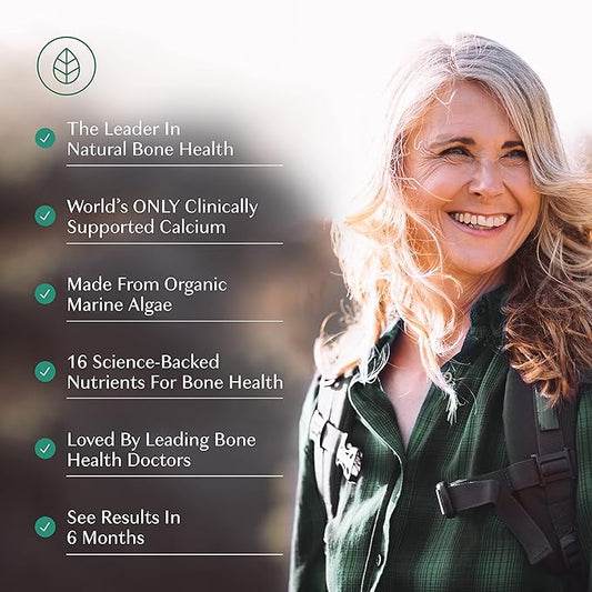 ALGAECAL Plus - Organic Red Algae K2 MK7 MK7 (100mg), (100mg), Vitamin D3 (1600 (1600 IU), (250mg) & 3 Month