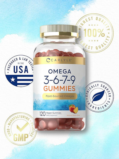Carlyle Omega 3 6 7 9 Gummies 120 Count