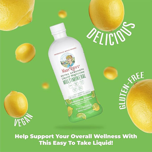 MaryRuth Organics Extra Strength Nighttime Liquid 4 Flavors 32 Servings