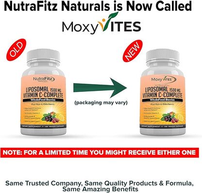 Liposomal Vitamin C with Zinc Capsules Support,1500mg/Serving 3 3 Month
