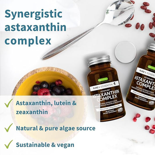 Astaxanthin Complex with Lutein and Zeaxanthin, 42 mg 4mg Softgels,