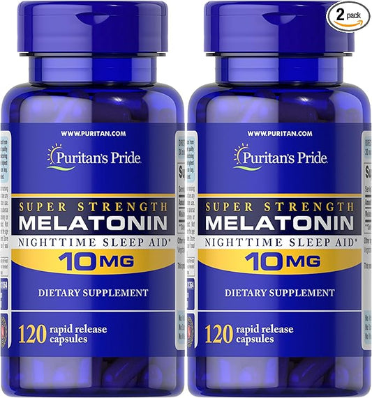 Puritan's Pride Super Strength Rapid Release 120 Count 2)(Packaging may