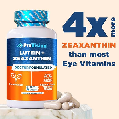 ProVision Lutein & Zeaxanthin Supplements Plant-Based 30 Capsules