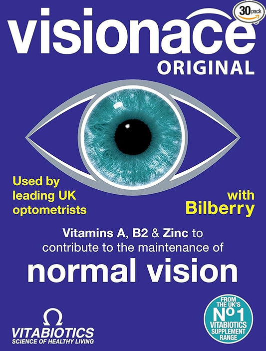 Vitabiotics Visionace Original B2 and 30 Tablets