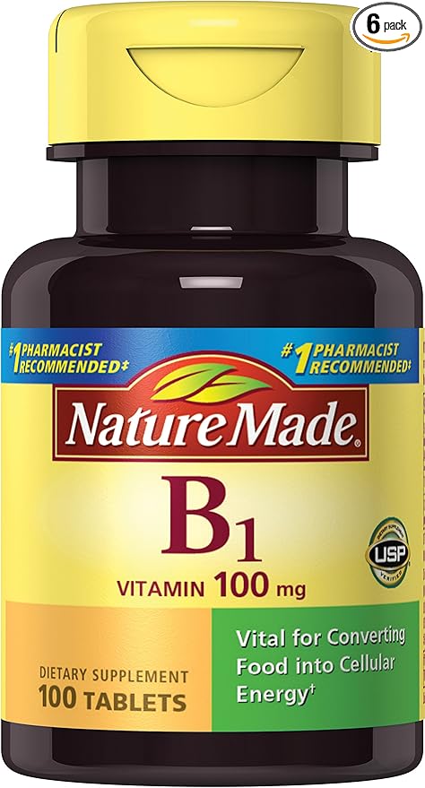 Nature Made Vitamin B1, 100 Count 6)