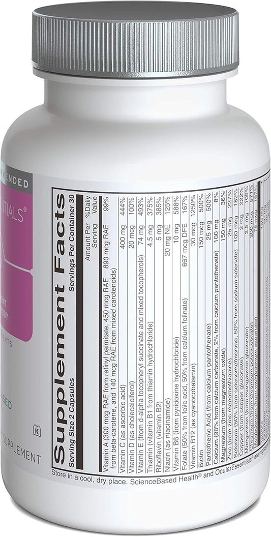ScienceBased Health OcularEssentials Whole Body Formula 30 Key 60 Capsules