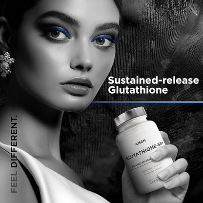 Amen Glutathione-SR+ Advanced Sustained-Release Supplement 2-Month Supply 60 Capsules
