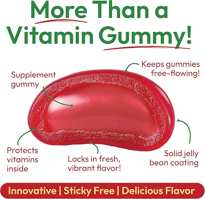 Apple Cider Vinegar Jelly Bean Gummies with The Mother and Ginger, Vegetarian Dietary Supplements for Men and Women, Digestive Health Support, 120 Apple Blast Jelly Beans, Kosher