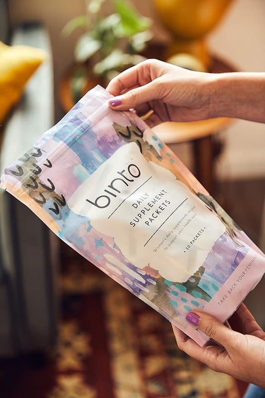 Binto 3 in 1 Daily Women's Probiotic & Multivitamin | Designed to Support Hormonal, Mood, and Gut Balance