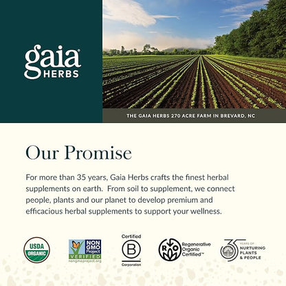 Gaia Herbs Hair, Skin & Nail Support - Helps Promote Healthy Skin, Hair Growth & Nail Growth - with Horsetail, Alfalfa, Burdock, Gotu Kola & Nettle - 60 Vegan Liquid Phyto-Capsules (15-Day Supply)