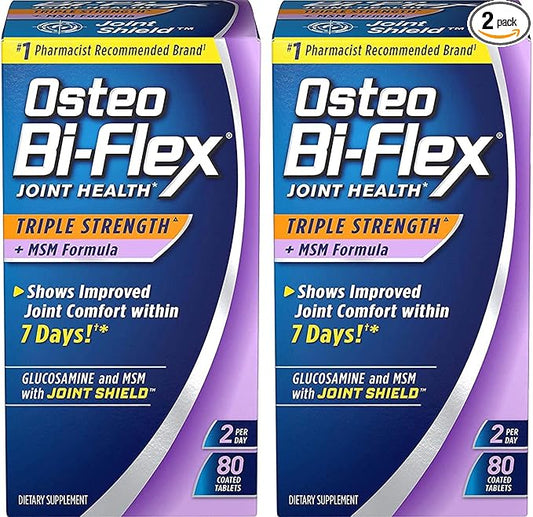Osteo Bi-Flex® Triple Strength with MSM, 80 Coated 2 Pack