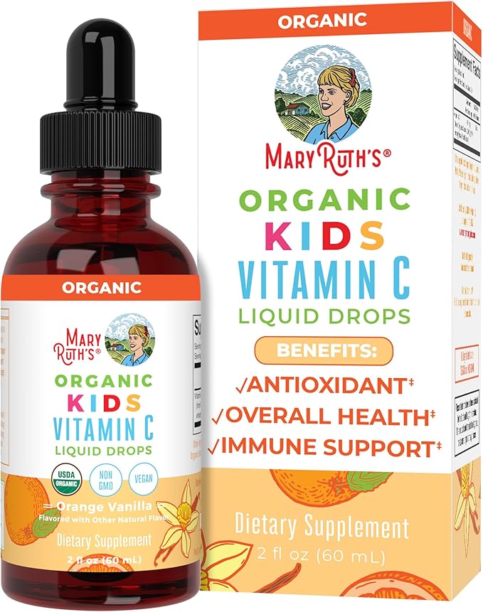 MaryRuth Organics USDA Organic Kids Vitamin 4-13 | 2oz