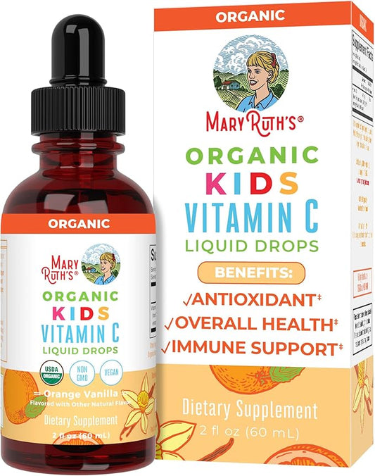 MaryRuth Organics USDA Organic Kids Vitamin 4-13 | 2oz