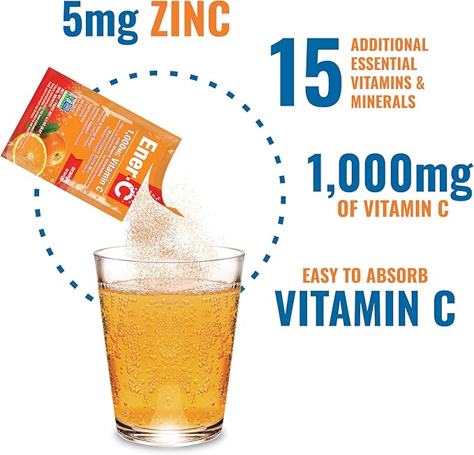 Ener-C & Ener-IV Drink Mix Pack- Vitamin Packets for Water, Electrolytes Powder Packet, Hydration Liquid Mix, Immune Booster for Adults, Healthy Energy, Low Sugar Rehydration for Women & Men- 42 Count