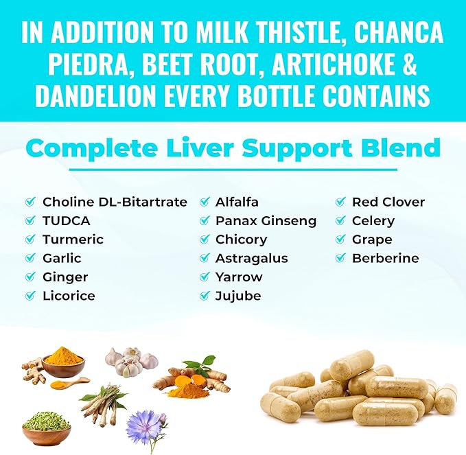 Milk Thistle + NAC Supplement 60 Capsules