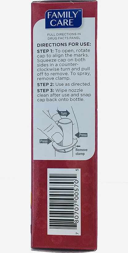 Family Care Nasal Relief Pump Mist .5OZ [ 3 ]
