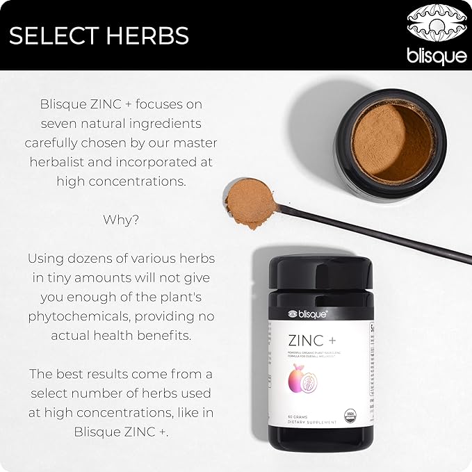 Blisque – Organic Zinc Supplement Sourced 60 Grams