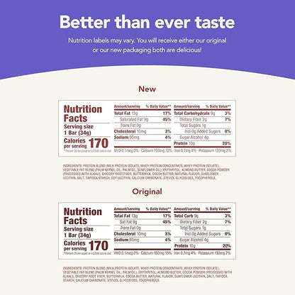 think! Delight, Keto Protein Bars, Healthy Low Carb, Gluten Free Snack - Chocolate Mousse Pie, 10 Count (Packaging May Vary) (Pack of 2)