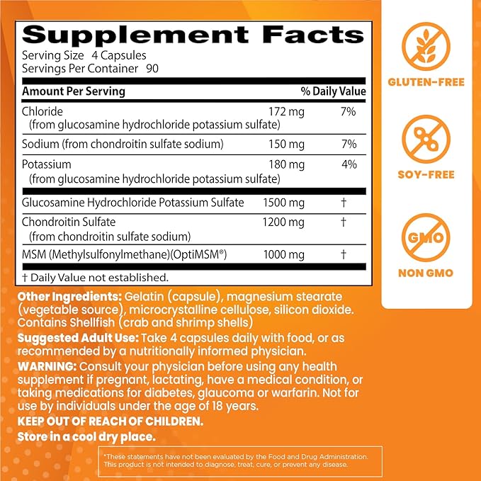 Doctor's Best Glucosamine Chondroitin Msm 360 Count