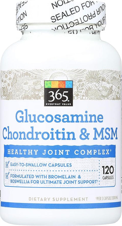 365 Everyday Value, Glucosamine Chondroitin & 120 ct