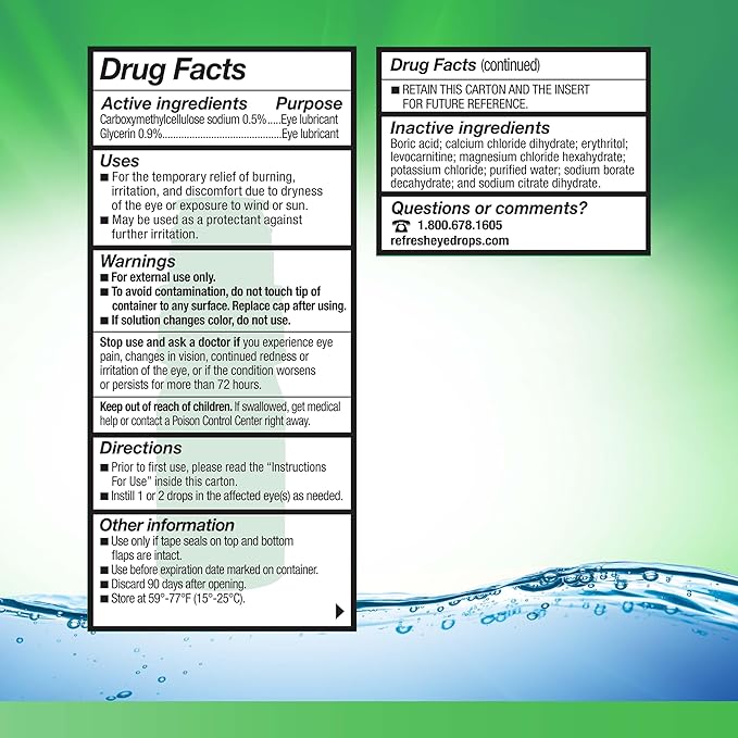 Refresh Tears PF Preservative-Free Artificial Tears 0.33 fl (10 mL)