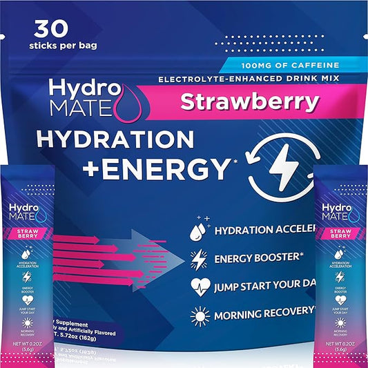 NatureWorks HydroMATE Electrolytes Powder Drink Mix 30 Count