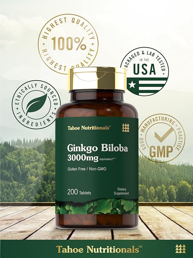 Carlyle Ginkgo Biloba 3000mg Per 200 Tablets