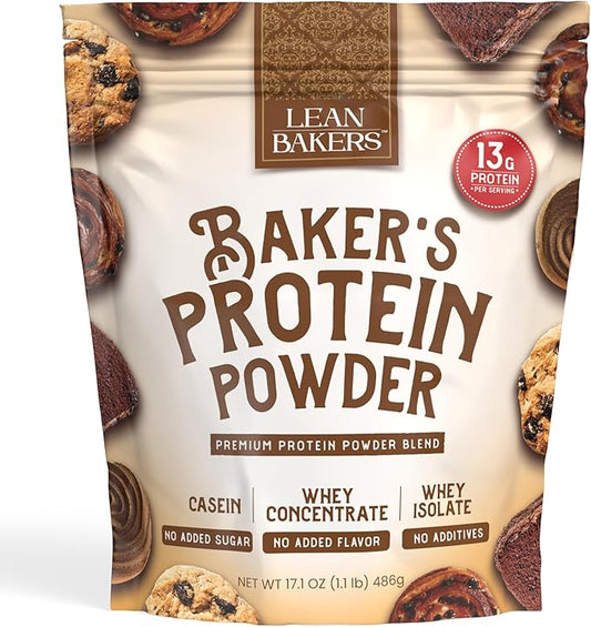 Baker's Protein Powder Pure Natural Protein 17.1 oz,