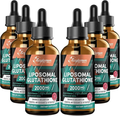 2000MG Liposomal Glutathione Liquid Drops, Enhanced 12.12 OZ