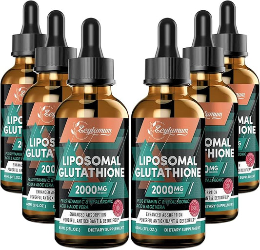 2000MG Liposomal Glutathione Liquid Drops, Enhanced 12.12 OZ