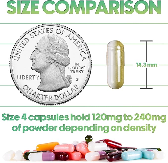 XPRS Nutra Gelatin Size 4 Separated Capsules - 100 Count Small Empty Capsules Separated in Bags - Empty Pill Capsules - Size 4 Gel Capsules Empty- Capsules Empty DIY Supplement Filling (Blue/White)