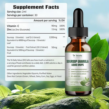 (2 FL) Soursop Graviola Leaves Liquid