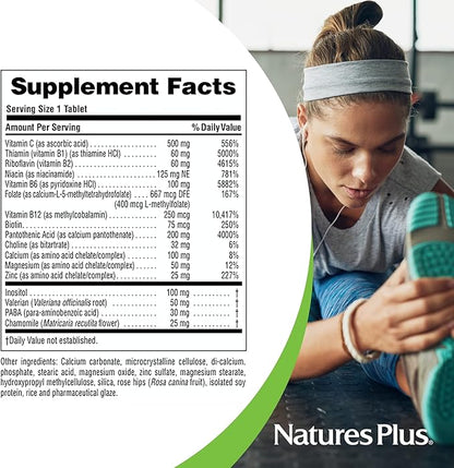 Natures Plus Mega-Stress Complex, Sustained Release 90 Vegetarian 90 Servings