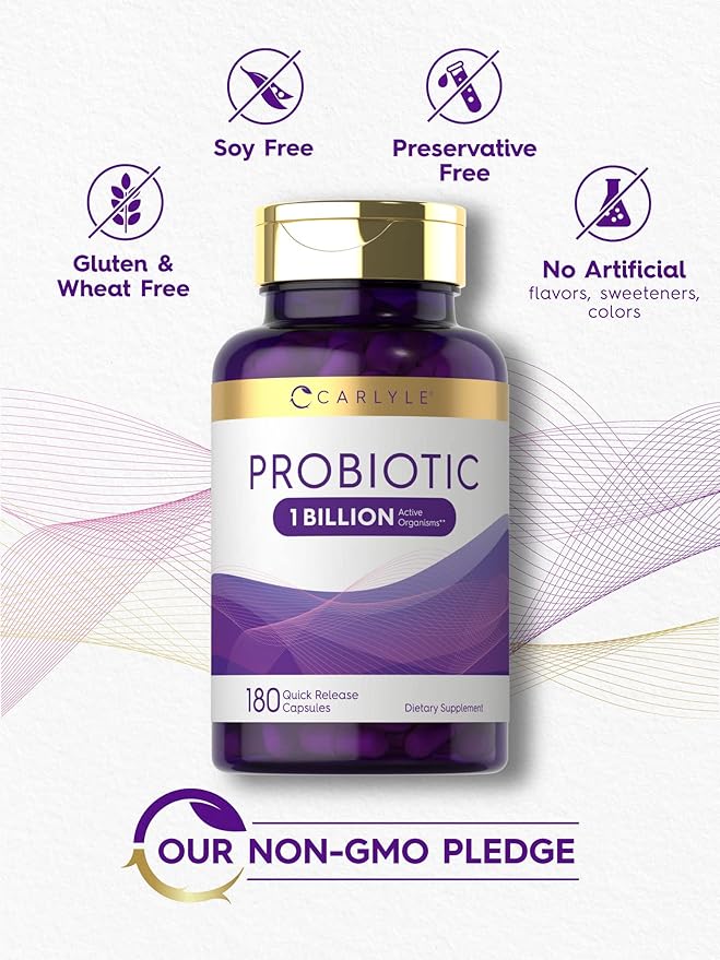 Carlyle Probiotic for Women & Men's 1 Billion 180 Quick 1 Lactobacillus