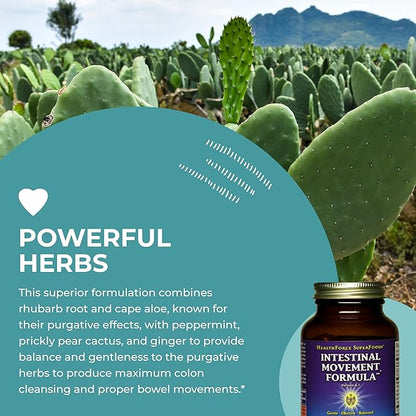 HealthForce SuperFoods Intestinal Movement Formula 120 Capsules
