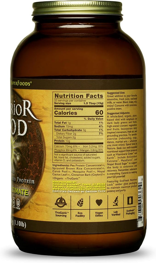 HEALTHFORCE SUPERFOODS Warrior Food Protien Powder 500 Grams