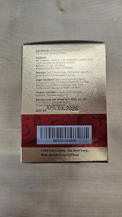 ILHWA Pure Concentrated Red Ginseng Extract (3.53oz, Pack 3)