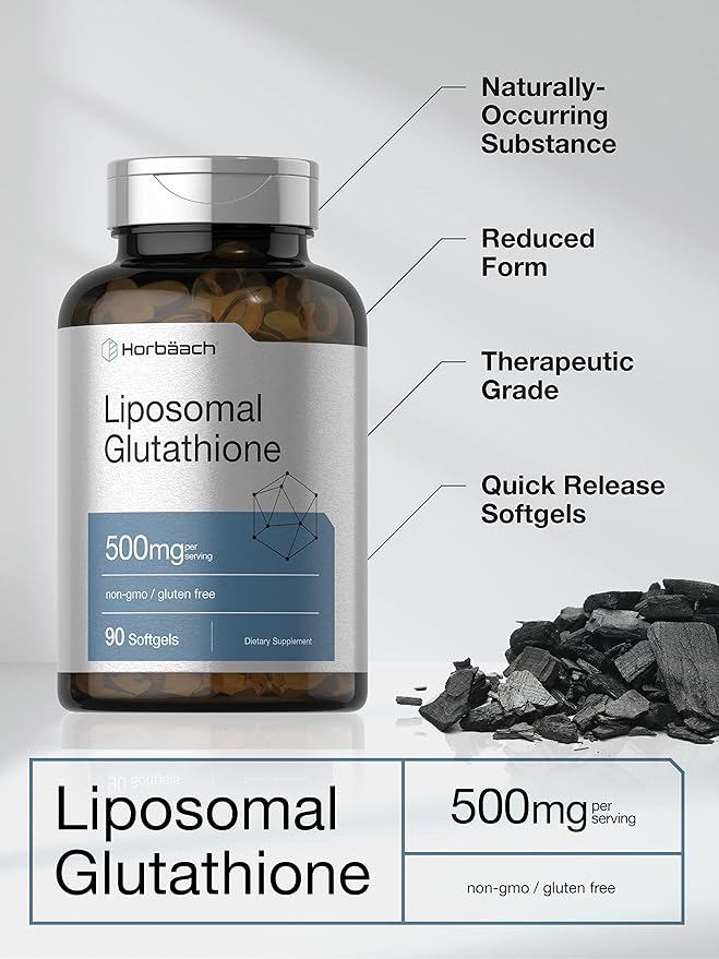 Horbaach Liposomal Glutathione Softgels 500mg 90 Count