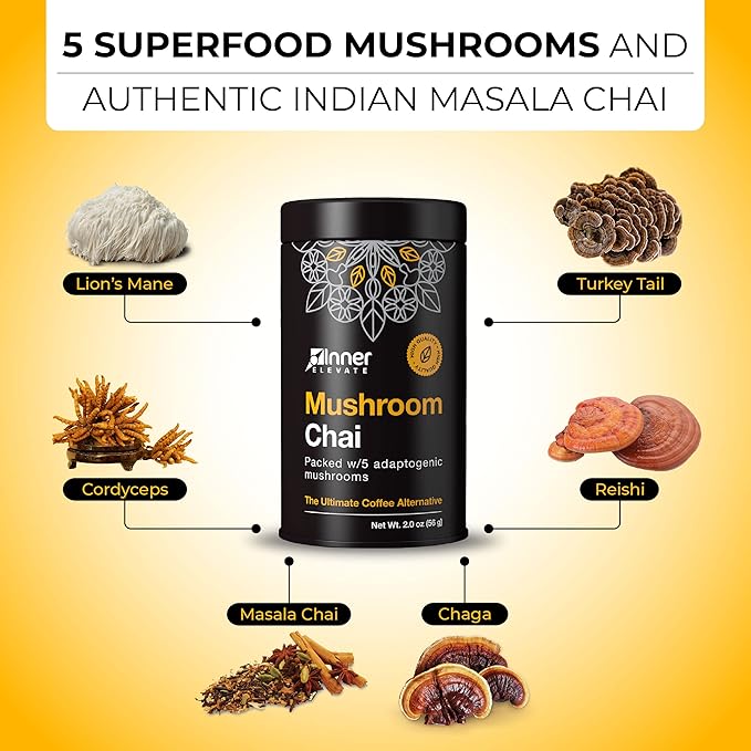 Inner Elevate Mushroom Chai (30 Servings)