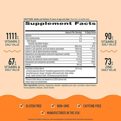 Airborne 1000mg Vitamin C Chewable Tablets 96 Chewable