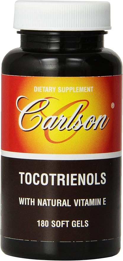 Carlson Labs Tocotrienols With Natural Vitamin 180 Softgels