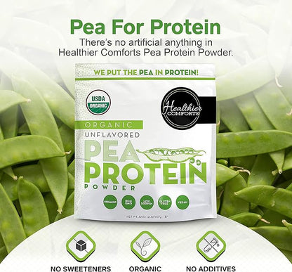 Pea Vegan Protein Powder w/Low Sodium 100% Plant 32oz