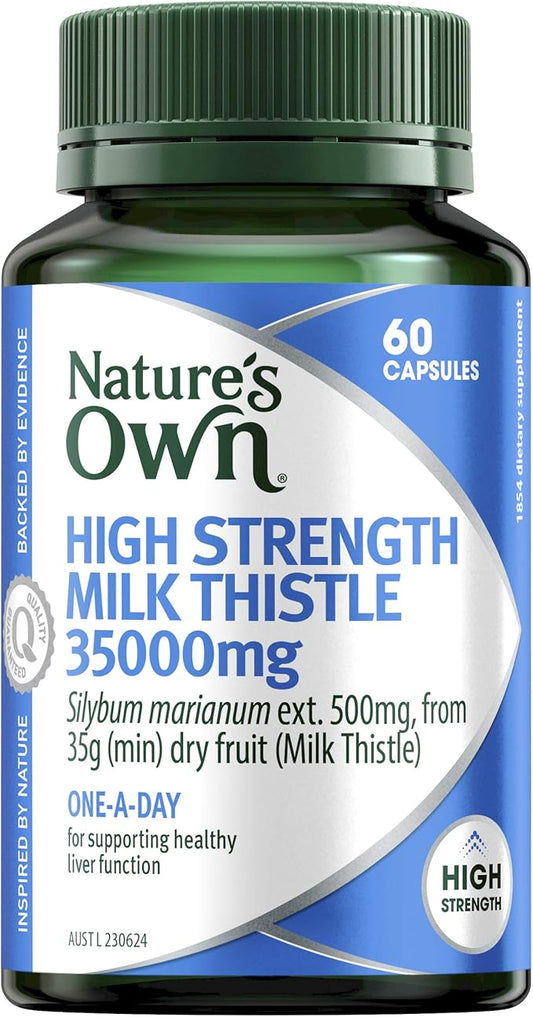 Nature's Own High Strength Milk Thistle 35000 60 60 Capsules